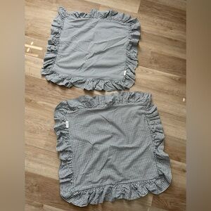 Blue Gingham Pillow Covers